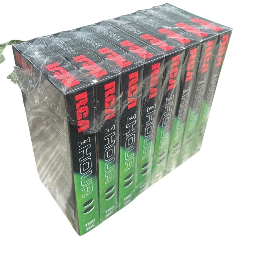 RCA T120 VHS Blank Video Cassette Tapes 6 Hour Recording 8 Pack Sealed New